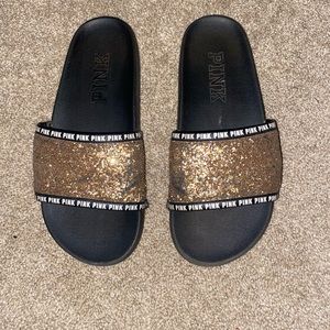 PINK sparkly slides!